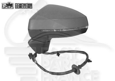 RETRO G ELECT CHAUF A PEINDRE A/FEU 8 PINS Pour AUDI A3-3/5 PTES - S LINE - AD049 09/12→02/16