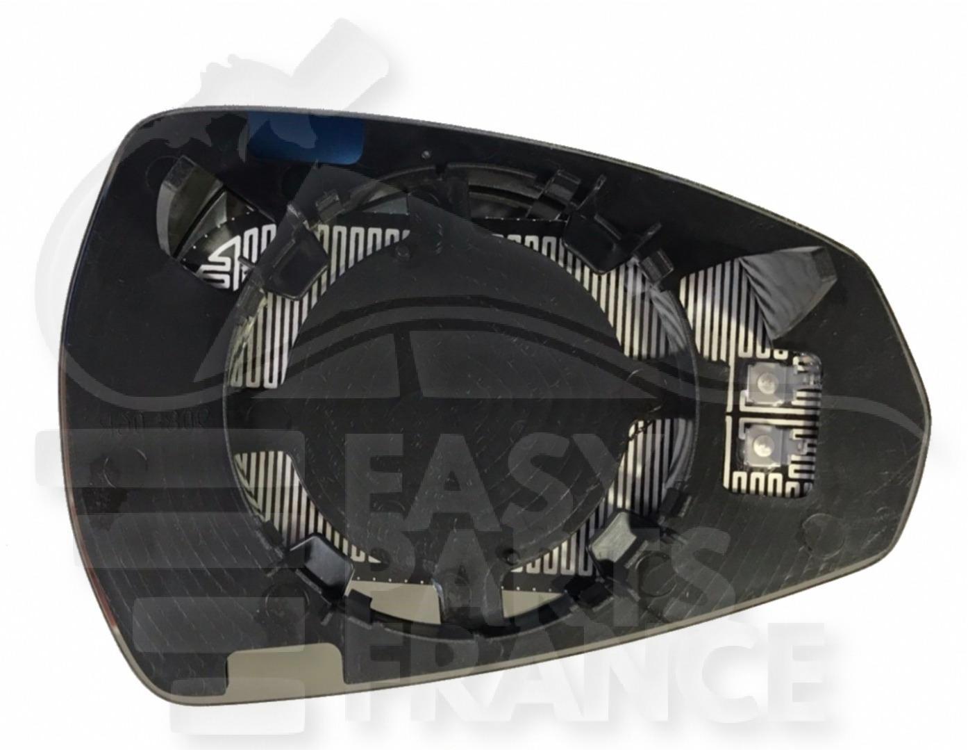 GLACE DE RETRO G CONVEX CHAUF Pour AUDI A3 -3/5 PTES - AD050 02/16→04/20
