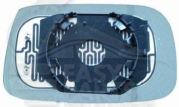 GLACE DE RETRO G +/ CHAUF Pour TOYOTA YARIS - TY231 05/03→11/05