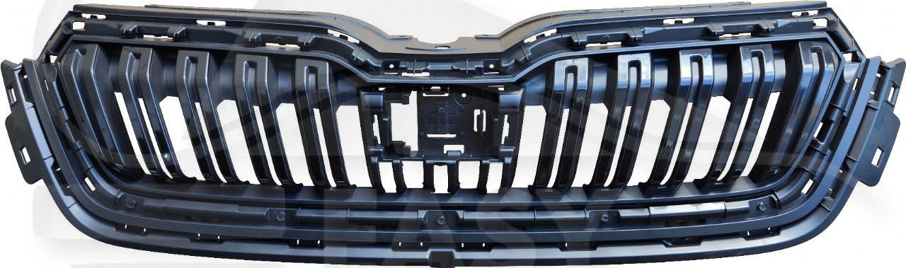 GRILLE DE CALANDRE NOIRE S/MOULURE Pour SKODA KAMIQ - SK110 11/19→