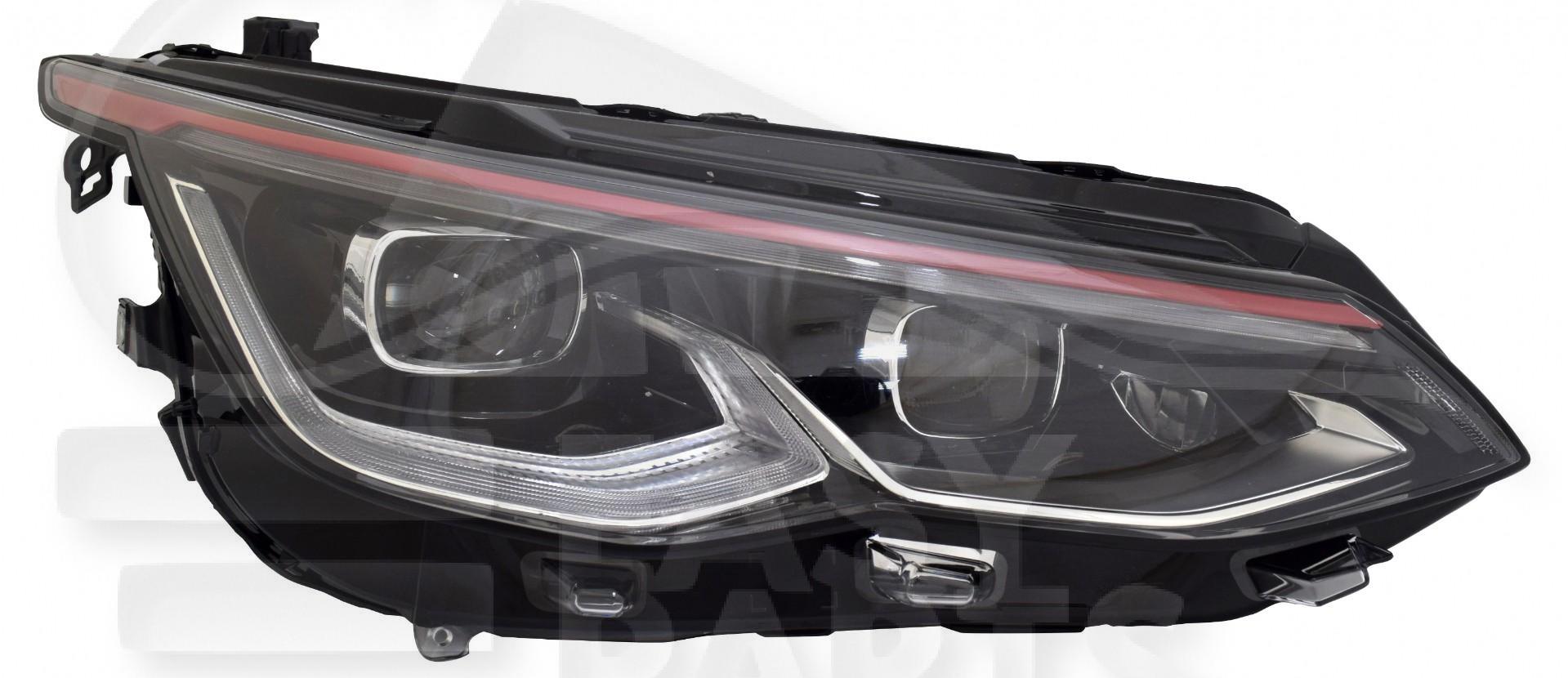 OPT D FULL LED MATRIX ELECT A/MOTEUR & FEU DE JOUR & MOULURE ROUGE Pour VOLKSWAGEN GOLF 8 GTI - VOP071 02/20→