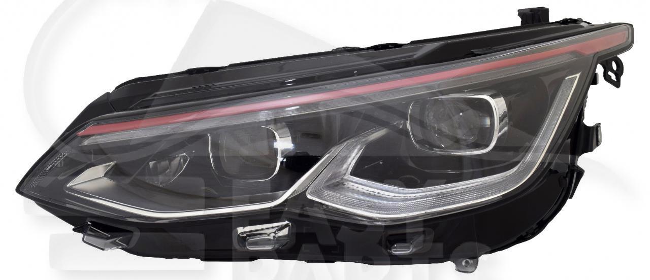 OPT G FULL LED MATRIX ELECT A/MOTEUR & FEU DE JOUR & MOULURE ROUGE Pour VOLKSWAGEN GOLF 8 GTI - VOP071 02/20→