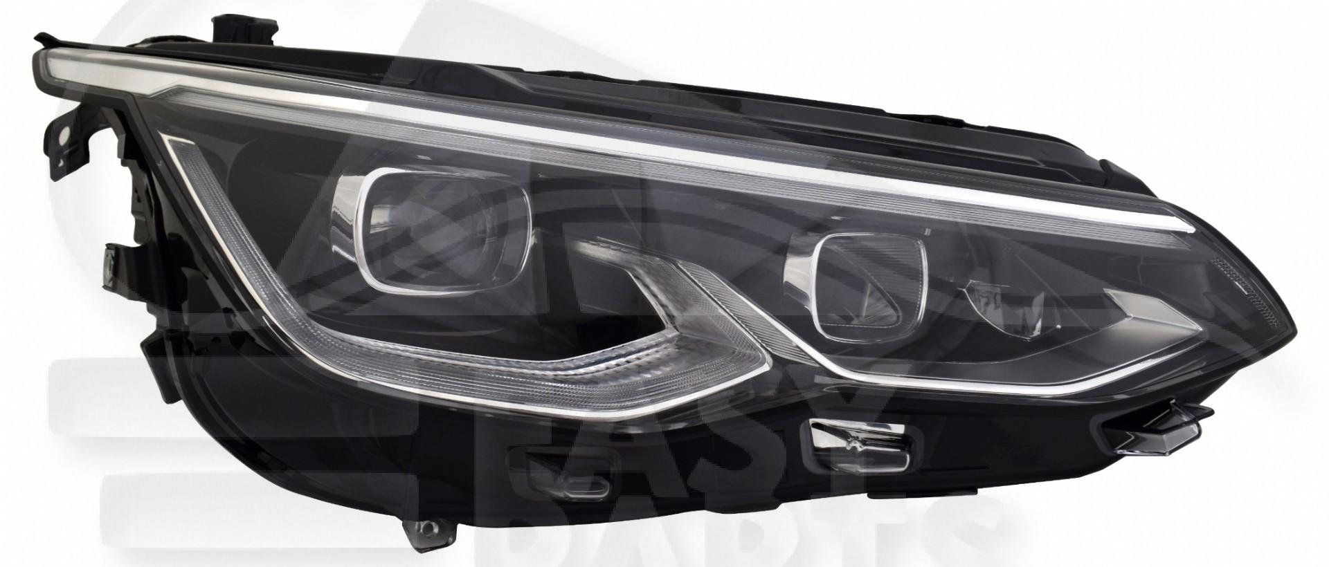 OPT D FULL LED A/MOTEUR & FEU DE JOUR LED F/CHROME Pour VOLKSWAGEN GOLF 8 - VO069 02/20→