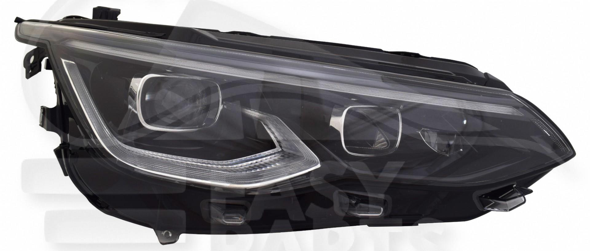 OPT D FULL LED A/MOTEUR & FEU DE JOUR LED F/NOIR Pour VOLKSWAGEN GOLF 8 - VO069 02/20→