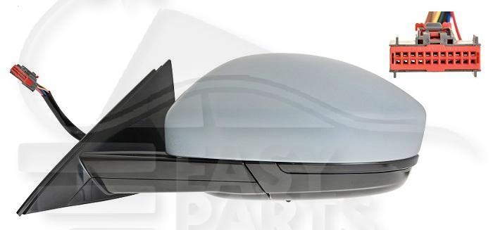 RETRO D ELECT CHAUF A PEINDRE RAB ELECT A/FEU & FEU DE SOL & SONDE DE TEMP 12 PINS Pour LAND ROVER EVOQUE (L551) - LD062 12/18→