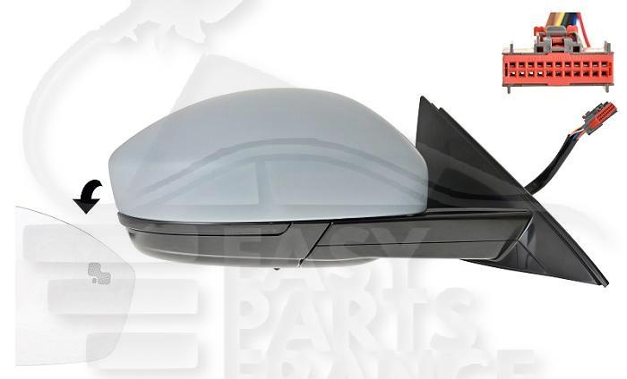 RETRO D ELECT CHAUF A PEINDRE RAB ELECT MEMO A/FEU & FEU DE SOL & BDS 16 PINS Pour LAND ROVER EVOQUE (L551) - LD062 12/18→