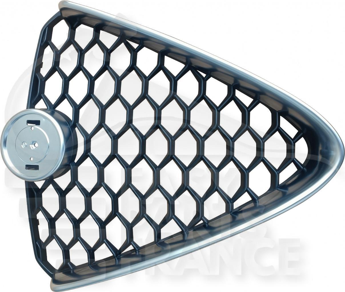 GRILLE DE CALANDRE NOIRE A/MOULURE NICKEL Pour ALFA ROMEO GIULIA - AA140 06/15→03/23
