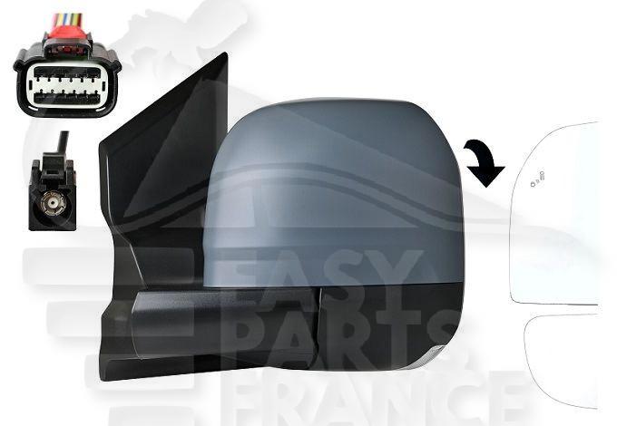 RETRO G ELECT CHAUF A PEINDRE RAB ELECT A/FEU & BDS & ANTENNE (FM2) -9+1 PINS Pour FORD TRANSIT CUSTOM - FD290 10/23→