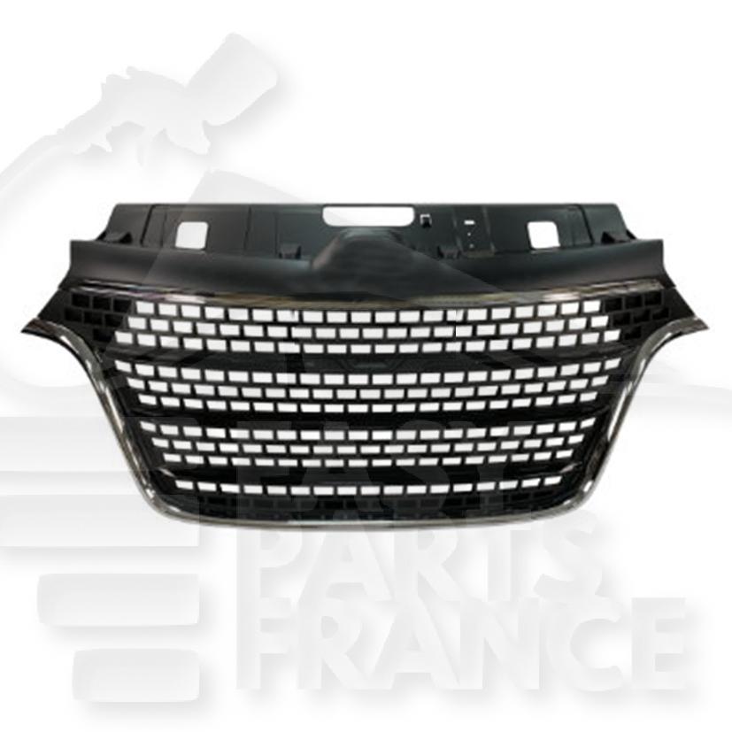 GRILLE DE CALANDRE NOIRE A/MOULURE NOIRE Pour RENAULT MASTER - RN095 08/19→