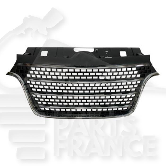 GRILLE DE CALANDRE NOIRE A/MOULURE CHROMEE Pour RENAULT MASTER - RN095 08/19→