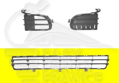 GRILLE DE PC AV CENTRALE NOIRE Pour FIAT IDEA - FT110 11/03→11/05