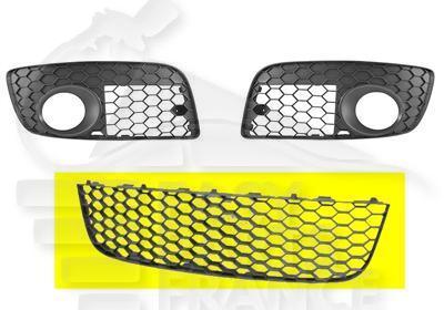 GRILLE CENTRALE DE PC AV NOIRE Pour VOLKSWAGEN GOLF 5 GTI - GTD - VO055 12/04→04/09