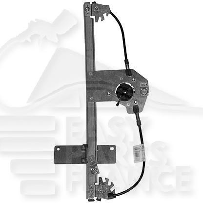 MECANISME DE LEVE VITRE ELECT AVD 4 PTES Pour PEUGEOT 207 - PG040 03/06→05/09