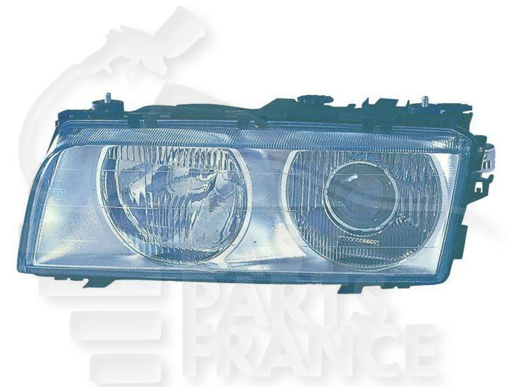 OPT G H7+H1 ELECT S/MOTEUR F/CHROME Pour BMW S7 E38 - BM131 09/94→08/98