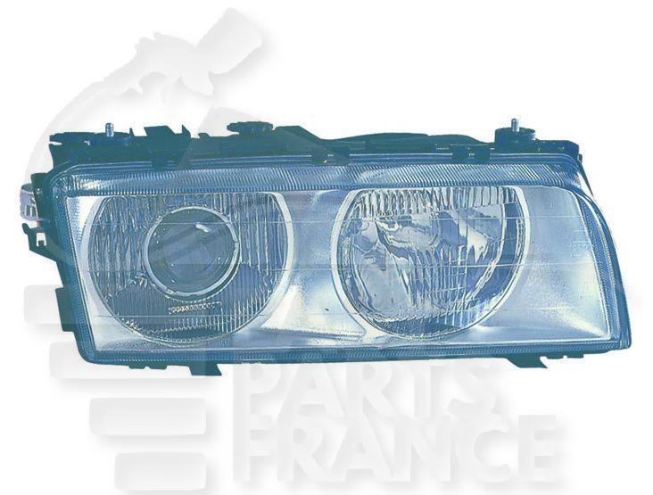 OPT D H7+H1 ELECT S/MOTEUR F/CHROME Pour BMW S7 E38 - BM131 09/94→08/98