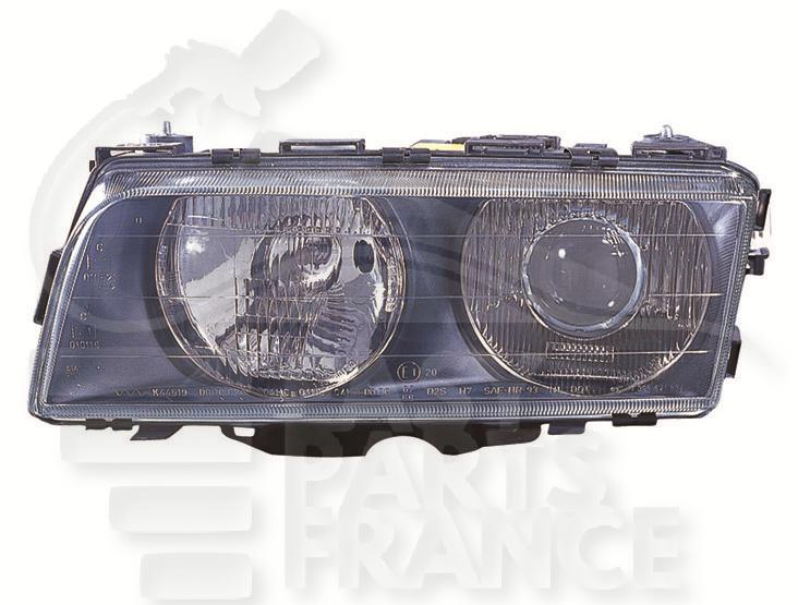 OPT G H7+H1 ELECT S/MOTEUR F/NOIR Pour BMW S7 E38 - BM131 09/94→08/98