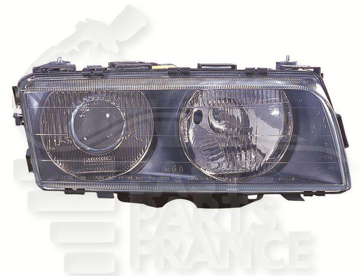 OPT D H7+H1 ELECT S/MOTEUR F/NOIR Pour BMW S7 E38 - BM131 09/94→08/98