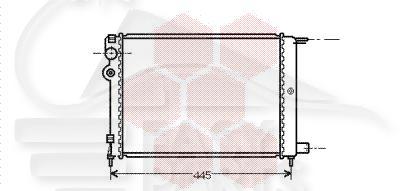 RADIA 1.5 DIES +/- CLIM 07/91→ 390 X 322 X 34 Pour CITROEN AX - CT020 09/86→02/96