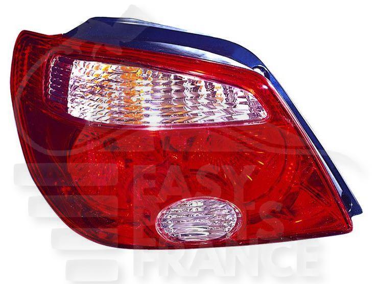 FEU ARG BL/ROUGE Pour MITSUBISHI OUTLANDER - MT100 05/03→10/06