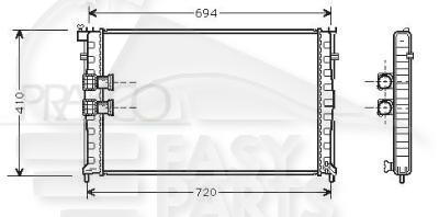 RADIA 3.0 V6 +/- CLIM 640 X 398 X 36 Pour PEUGEOT 406 - PG080 10/95→04/99