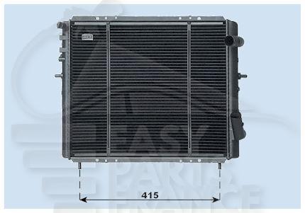 RADIA 1.9 D +/- CLIM 460 X 395 X 34 Pour RENAULT CLIO - RN021 07/96→04/98
