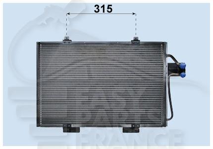 CONDENSEUR TT TYPES 560 X 356 X 20   ESPACE - RN040 04/91→11/96