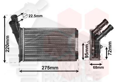 RADIA DE CHAUF montage VALEO 234 X 156 X 42 Pour CITROEN BERLINGO - CT030 07/96→12/02