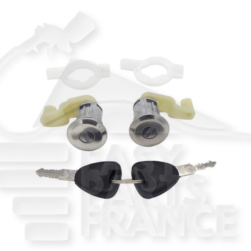 SERRURE DE PTES + CLES tige coudée Pour RENAULT CLIO - RN020 07/90→03/96