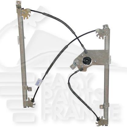 MECANISME DE LEVE VITRE AVD ELECT 4 PTES Pour RENAULT CLIO - RN024 09/05→08/09