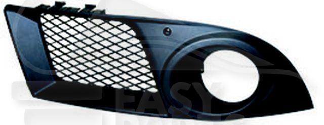 GRILLE DE PC AVG A/EMPL AB NOIRE Pour FIAT DOBLO - FT071 10/05→01/10