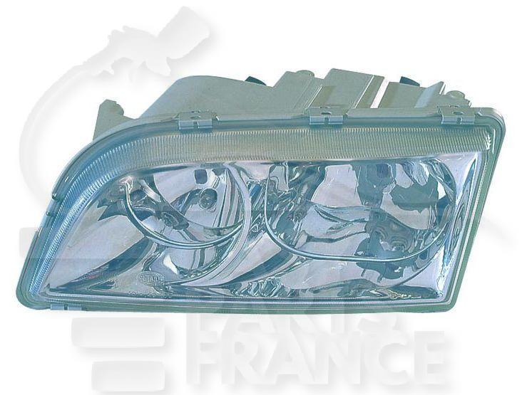 OPT G H7+H7 ELECT S/MOTEUR 4 PINS FOND CHROME →12/02 Pour VOLVO S40 - V40 - VV071 12/00→12/03