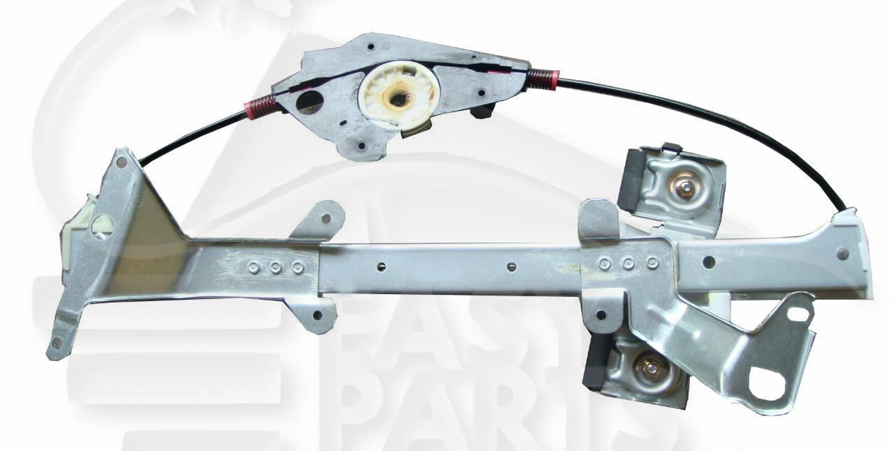 MECANISME DE LEVE VITRE AVG ELECT - 4 PTES Pour FORD FIESTA - FD035 01/06→10/08