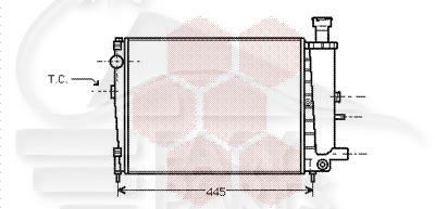 RADIA 1.4 ESS +/- CLIM 07/91→ 390 X 303 X 34 Pour CITROEN AX - CT020 09/86→02/96