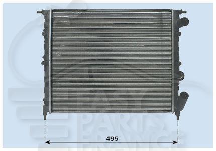 1.8 RT - RSI - BACCARA SS CLIM 430 X 377 X 30 Pour RENAULT CLIO - RN021 07/96→04/98