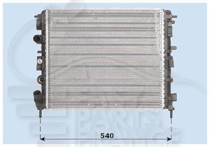 RADIA 1.9 D SS CLIM 480 X 414 X 19 Pour RENAULT CLIO - RN022 02/98→05/01