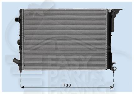 RADIA 2.0 8V + CLIM 635 X 435 X 42 Pour RENAULT ESPACE - RN041 12/96→09/02