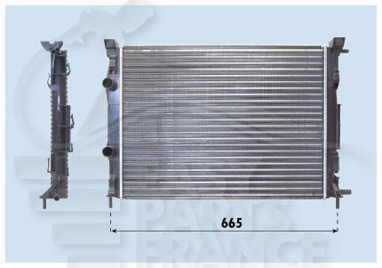 RADIA 1.9 DCI +/- CLIM 590 X 455 X 34 Pour RENAULT MEGANE - RN102 10/02→12/05