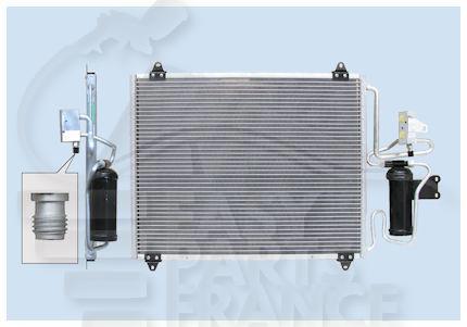 CONDENSEUR 2.0 16V/ 2.5 20V 530 X 437 X 16 Pour RENAULT SAFRANE - RN017 10/96→