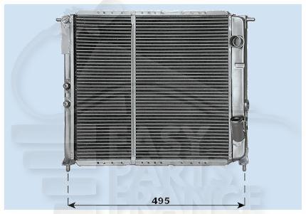 RADIA 1.6 D +/- CLIM 430 X 390 X 34 Pour RENAULT EXPRESS - RN171 09/91→