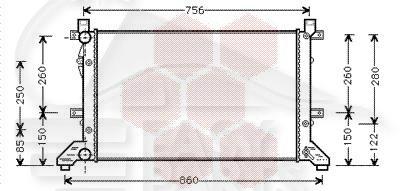 RADIA TT TYPES S/CLIM 680 X 415 X 32 Pour VOLKSWAGEN LT II - VO090 01/97→