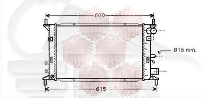 RADIA 1.1/1.3 SS CLIM 502 X 283 X 28 Pour FORD ESCORT MK5 - FD027 10/90→02/95