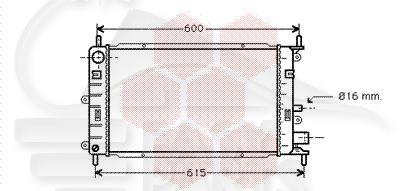 RADIA 1.4/1.6 I EFI SS CLIM 500 X 298 X 26 Pour FORD ESCORT MK5 - FD027 10/90→02/95