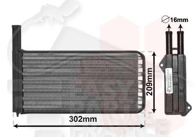 RADIA DE CHAUF TT TYPES 265 X 134 X 42 Pour FORD ESCORT MK6 - FD028 03/95→