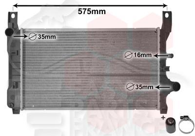 RADIA 1.4/1.6 -1.8 D SS CLIM 500 X 303 X 28 Pour FORD FIESTA - FD031 04/89→08/95