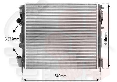 RADIA 1.4/1.6 MPI +/- CLIM - 1.6 16V - 1.5 DCI S/CLIM - 480 X 415 X 30 Pour DACIA LOGAN - DC010 06/05→05/08