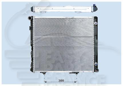 RADIA DIES TT TYPES +/- CLIM BV AUTO 531 X 488 X 38 Pour MERCEDES CLASSE E - W124 - ME015 12/84→06/95