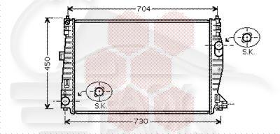 RADIA TT TYPES +/- CLIM 650 X 455 X 32 Pour ALFA ROMEO 159 - AA060 06/05→