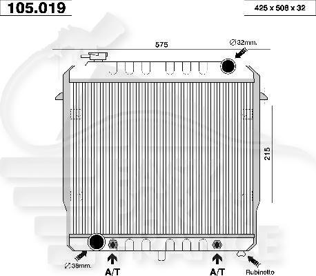 RADIA 2.5/2.8/4.2 ESS - 2.1 TD SS CLIM 01/84→12/90 Pour JEEP CHEROKEE - JE010 05/84→12/96
