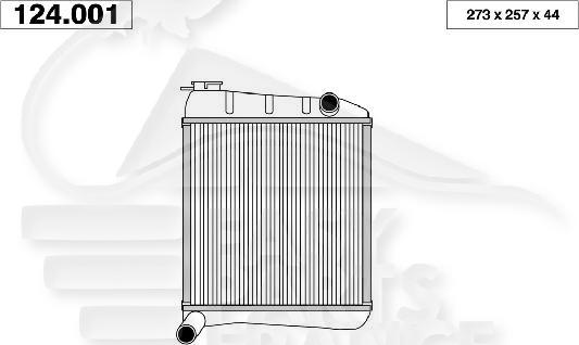 RADIA TT TYPES SS CLIM 270 x 264 x 34 Pour MINI MINI - MN010 10/81→05/93