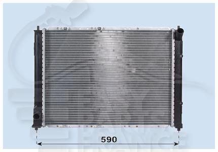 RADIA 1.6 - 1.8 A/CLIM 520 x 400 x 25 Pour ROVER 25 - RV010 09/00→08/04